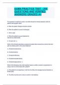 AAMA PRACTICE TEST - 200 QUESTIONS AND VERIFIED ANSWERS GRADED A&plus;