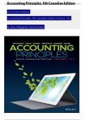 Solution Manual for Accounting Principles Volume 1 & Volume 2&comma; 9th Canadian Edition Jerry J&period; Weygandt&comma; Verified Chapters 1 - 20&comma; Complete Newest Version