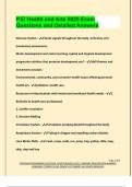 P&period;E&sol; Health and Arts 5025 Exam  Questions and Detailed Answers