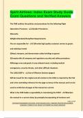 Spirit Airlines&colon; Indoc Exam Study Guide Exam Questions and Verified Answers