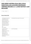 2025 NR509 MIDTERM EXAM REAL EXAM QUESTIONS AND ANSWERS PROFESSOR VERIFIED &lpar;GRADED A&plus;&rpar; &vert; LATEST EDITION &vert; JUST RELEASED