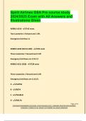 Spirit Airlines GSA Pre course study 2024&sol;2025 Exam with All Answers and  Illustrations Given