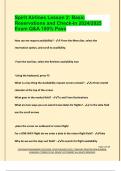 Spirit Airlines Lesson 2&colon; Basic  Reservations and Check-In 2024&sol;2025  Exam Q&A 100&percnt; Pass