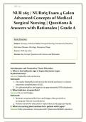  NUR 265 &sol; NUR265 Exam 4 Galen  &vert; Advanced Concepts of Medical Surgical Nursing &vert; Latest 2026&sol;2027 Update &vert; Questions & Answers with Rationales &vert; Grade A &vert; Verified Solutions