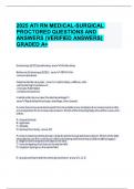 2025 ATI RN MEDICAL-SURGICAL PROCTORED QUESTIONS AND ANSWERS (VERIFIED ANSWERS) GRADED A+