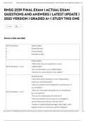 RNSG 2539 FINAL EXAM &vert; ACTUAL EXAM QUESTIONS AND ANSWERS &vert; LATEST UPDATE &vert; 2025 VERSION &vert; GRADED A&plus; &vert; STUDY THIS ONE