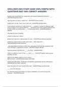 CDCA OSCE 2025 STUDY GUIDE 100&percnt; VERIFED WITH QUESTIONS AND 100&percnt; CORRECT ANSWERS