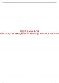 Test Bank For Electricity for Refrigeration&comma; Heating&comma; and Air Conditioning - 10th - 2019 All Chapters