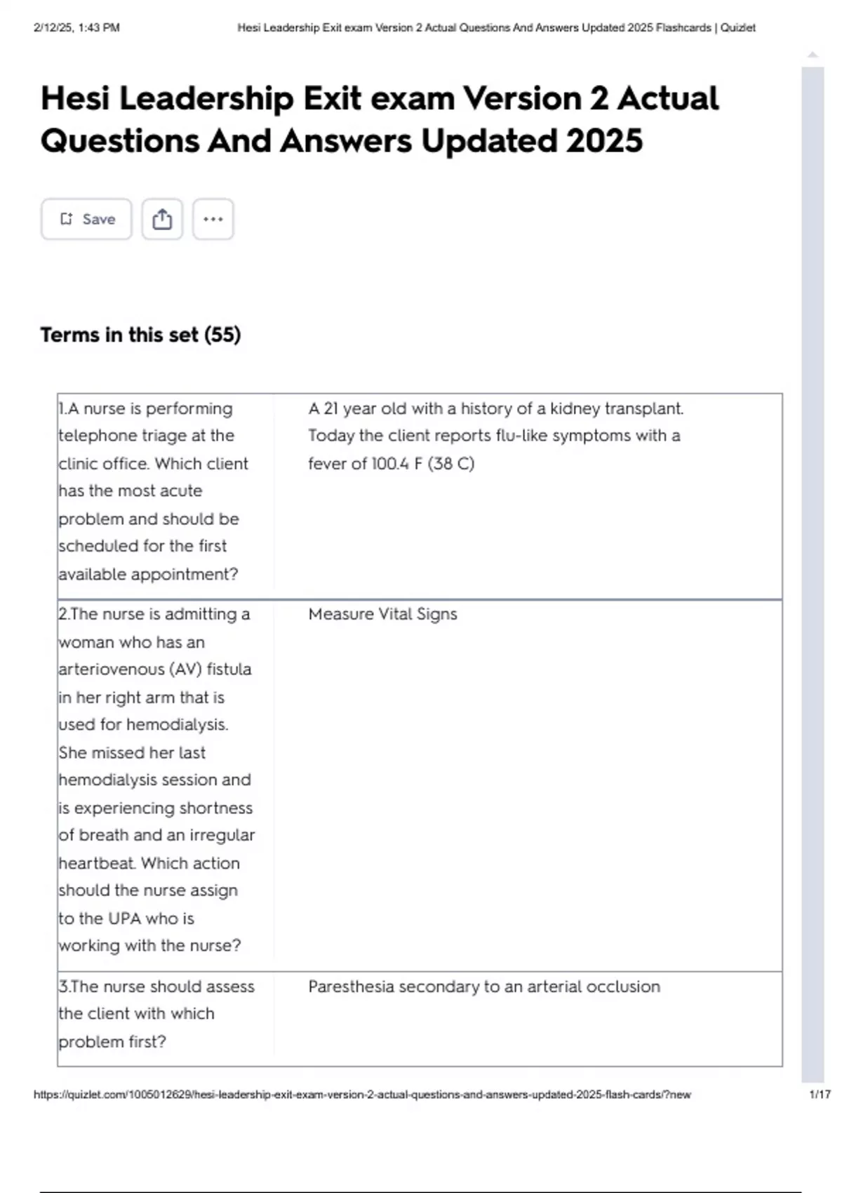 Hesi Leadership Exit exam Version 2 Actual Questions And Answers ...