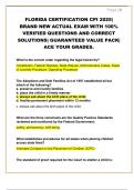 FLORIDA CERTIFICATION CPI 2025&vert;  BRAND NEW ACTUAL EXAM WITH 100&percnt;  VERIFIED QUESTIONS AND CORRECT  SOLUTIONS&vert; GUARANTEED VALUE PACK&vert;  ACE YOUR GRADES&period;
