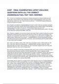AHIP - FINAL EXAMINATION LATEST 2024&sol;2025 QUESTIONS WITH ALL THE CORRECT ANSWERS&lpar;ACTUAL TEST 100&percnt; VERIFIED