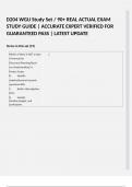 D204 WGU Study Set &sol; 90&plus; REAL ACTUAL EXAM STUDY GUIDE &vert; ACCURATE EXPERT VERIFIED FOR GUARANTEED PASS &vert; LATEST UPDATE  