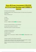 Power BI Exam &lpar;Assessment&rpar; UPDATED  ACTUAL Exam Questions and CORRECT  Answers