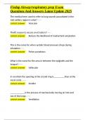 Fisdap Airway respiratory prep Exam Questions And Answers Latest Update 2025&period;docx