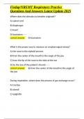 FISDAP Learning Prescriptions for Paramedic Airway and Breathing Unit Exam Questions And Answers Latest Update 2025&period;docx