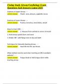 Fisdap Study Airway Cardiology Exam Questions And Answers Latest 2025&period;docx