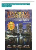 Test Bank for Financial Accounting for MBAs&comma; 8th Edition&comma; by Peter Easton & John Wild&comma; All Chapters 1-13 LATESTFinancial Accounting
