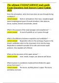 The ultimate FISDAP AIRWAY study guide Exam Questions And Answers Latest Update 2025&period;docx