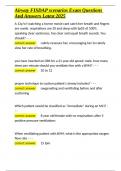 Airway FISDAP scenarios Exam Questions And Answers Latest 2025&period;docx