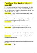 Fisdap Airway Exam Questions And Answers Latest 2025&period;docx