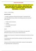 NURS PATHO EXAM TEST BANK 7TH EDITION WITH ALL CHAPTERS MULTIPLE CHOICES QUESTIONS AND  VERIFIED CORRECT ANSWERS 2025 (RATIONALES  PROVIDED), A+ GRADED