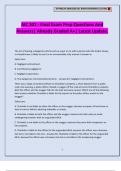AIC 301 - Final Exam Prep Questions And Answers&vert; Already Graded A&plus;&vert; Latest Update&period;