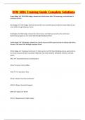 DFW SIDA Training Guide Complete Solutions 