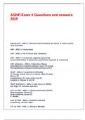 AGNP-Exam 2 Questions and answers 2025&period;