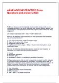AANP AGPCNP PRACTICE Exam Questions and answers 2025&period;