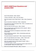 ANCC AGNP Exam Questions and answers 2025&period;