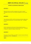 DHN 512 FINAL EXAM 1  QUESTIONS AND ANSWERS 2025