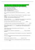 2025 MSSC SAFETY CERTIFICATION ACTUAL EXAMQUESTIONS WITH ANSWERS 2025&sol;2026 GRADED A&plus;