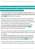 ATI RN MATERNAL NEWBORN PROCTORED ACTUAL EXAM TEST BANK&vert;MATERNAL NEWBORN ATI PROCTORED EXAM 75 REAL EXAM QUESTIONS AND ANSWERS&lpar;2025&sol;2026&rpar;