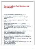 Contracting Exam Final Questions and answers 2025&period;