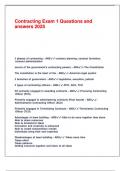 Contracting Exam 1 Questions and answers 2025&period;