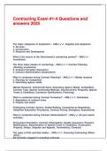 Contracting Exam -1-4 Questions and answers 2025&period;