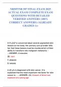 NR507&sol;NR 507 FINAL EXAM 2025 ACTUAL EXAM COMPLETE EXAM QUESTIONS WITH DETAILED VERIFIED ANSWERS &lpar;100&percnt; CORRECT ANSWERS&rpar; &sol;ALREADY GRADED A&plus;
