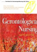 TEST BANK FOR GERONTOLOGICAL NURSING 10TH EDITION BY ELIOPOULOS&period; FULL TEST BANK &comma; EXAM QUESTIONS AND ANSWERS&period; GUARANTEED PASS&period;