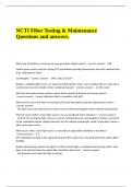 NCTI Fiber Testing & Maintenance Questions and answers