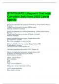 STARGUARD Lifeguard Test with Complete Solutions 2025 Latest Update 