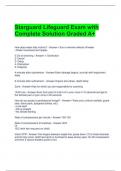 Starguard Lifeguard Exam with Complete Solution Graded A&plus;