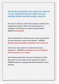 PNR 309 FINAL EXAM NEWEST 2025 &sol;2026ACTUAL COMPLETE  160 REAL EXAM QUESTIONS AND CORRECT DETAILED  ANSWERS &lpar;VERIFIED ANSWERS&rpar; &vert;ALREADY GRADED A&plus;