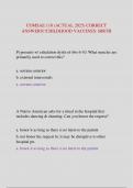 COMSAE 110 &lpar;ACTUAL 2025&rpar; CORRECT  ANSWERS&excl;&excl;CHILDHOOD VACCINES&colon; BIRTH