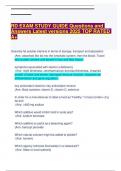 RD EXAM STUDY GUIDE Questions and Answers Latest versions 2025 TOP RATED A&plus;
