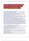 RD FINAL EXAM Questions With 100- Correct Answers Latest Updates 2025 GRADED A&plus;