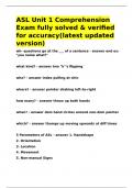 ASL Linguistics fully solved & verified for accuracy&lpar;latest updated version&rpar;&period;