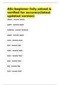 ASLbeginner fully solved & verified for accuracy&lpar;latest updated version&rpar;&period;