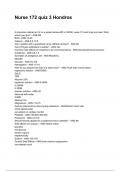 Nurse 172 quiz 3 Hondros &lpar;New Update 2025&sol;2026&rpar; &vert;&vert;Questions and Verified Answers 100&percnt; Correct&vert; Grade A&vert;&vert;Latest