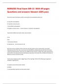 NGR6202 Final Exam M9-13  With 69 pages Questions and answers Newest 100&percnt; pass