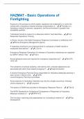 HAZMAT - Basic Operations of Firefighting Questions With Correct Solutions&period;